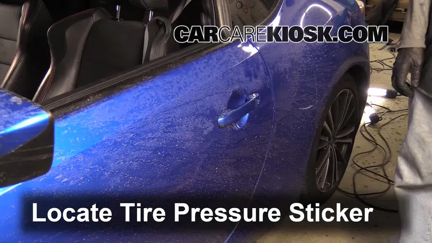 2013 Subaru BRZ Limited 2.0L 4 Cyl. Tires & Wheels Check Tire Pressure